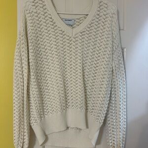 Old Navy White Sweater